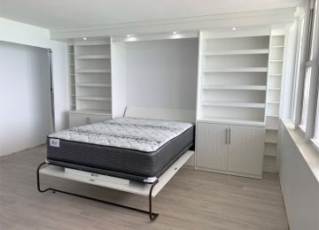 modern contemporary image of an elegant murphy bed